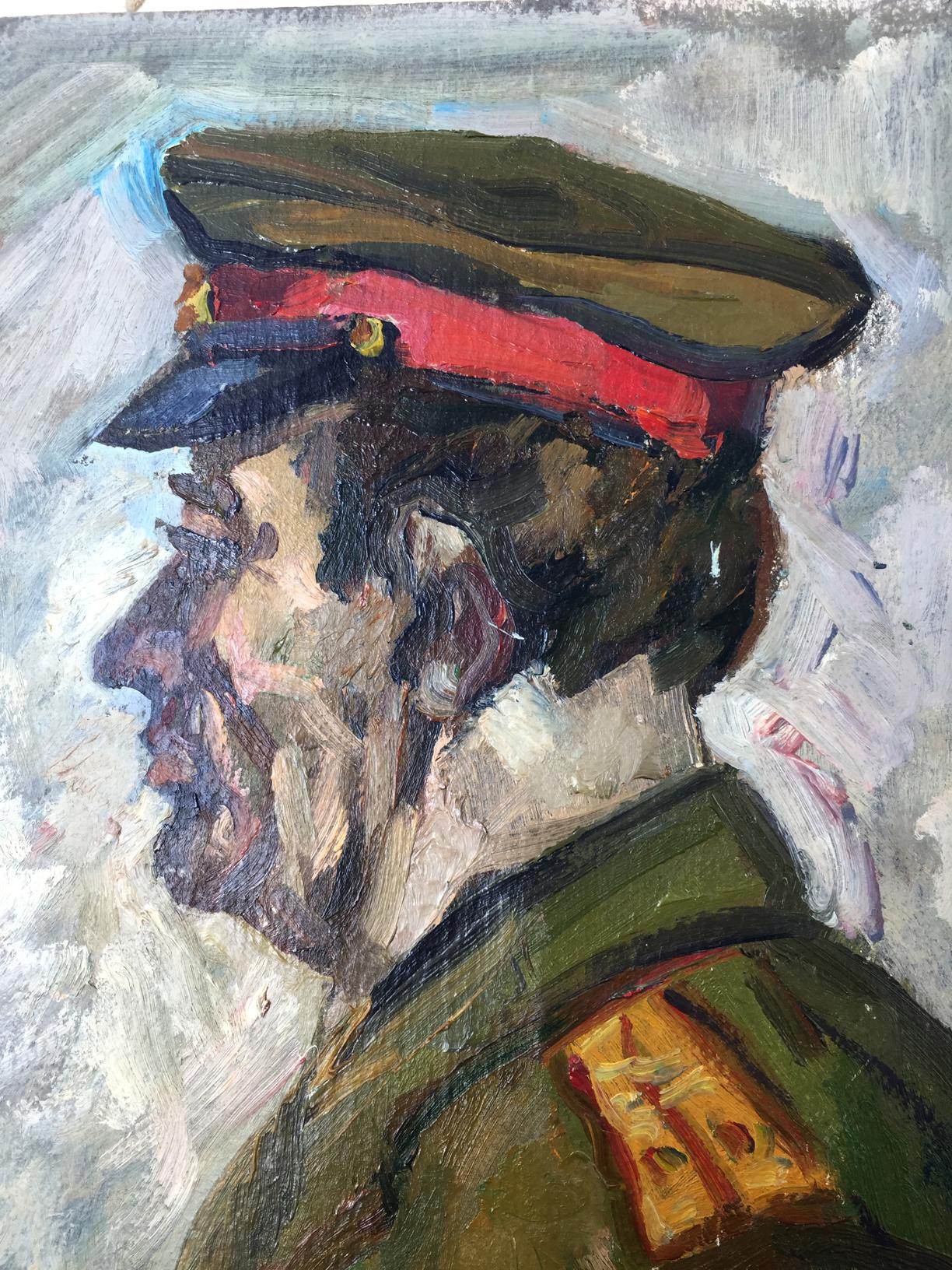 Oil painting Portrait of an officer Vladimir Budnikov