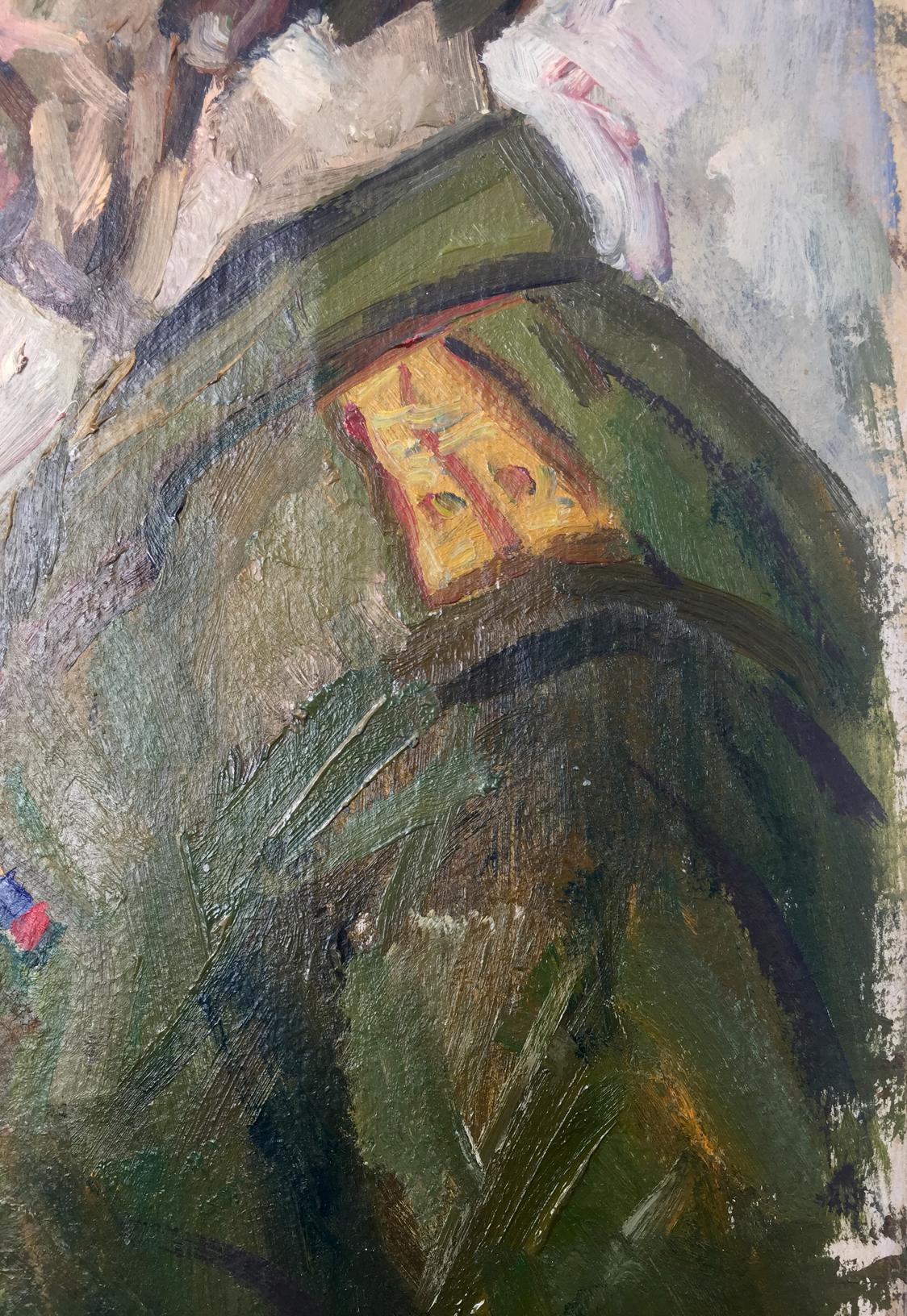 Oil painting Portrait of an officer Vladimir Budnikov