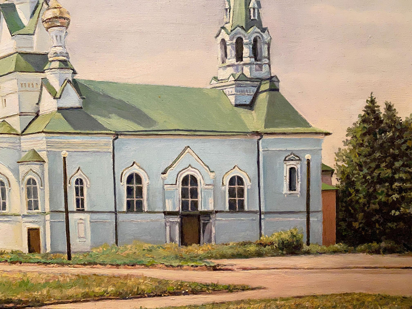 Oil painting Fraternal church Litvinov Arkady Petrovich