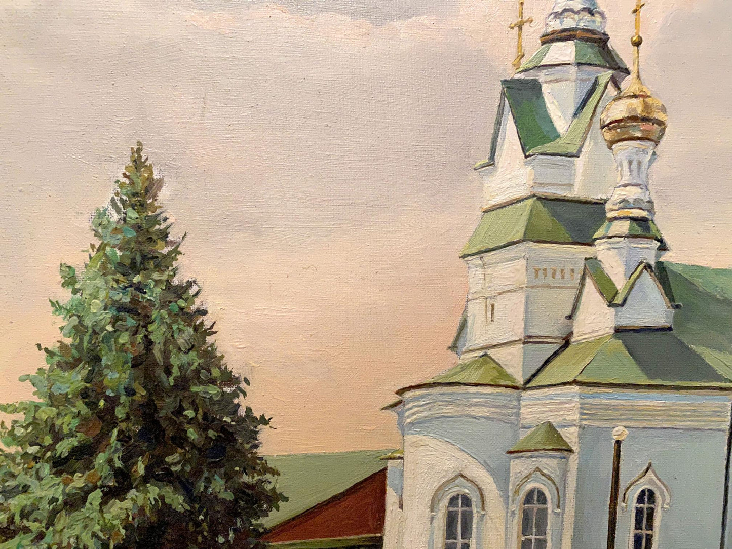 Oil painting Fraternal church Litvinov Arkady Petrovich