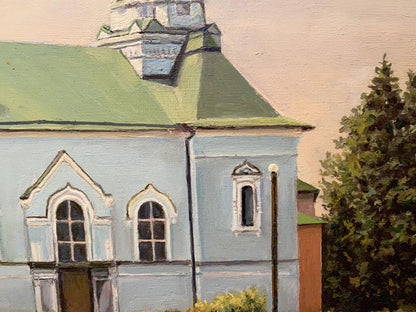 Oil painting Fraternal church Litvinov Arkady Petrovich