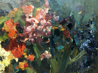 Oil painting Flowers in water Bezugly Daniil Ivanovich