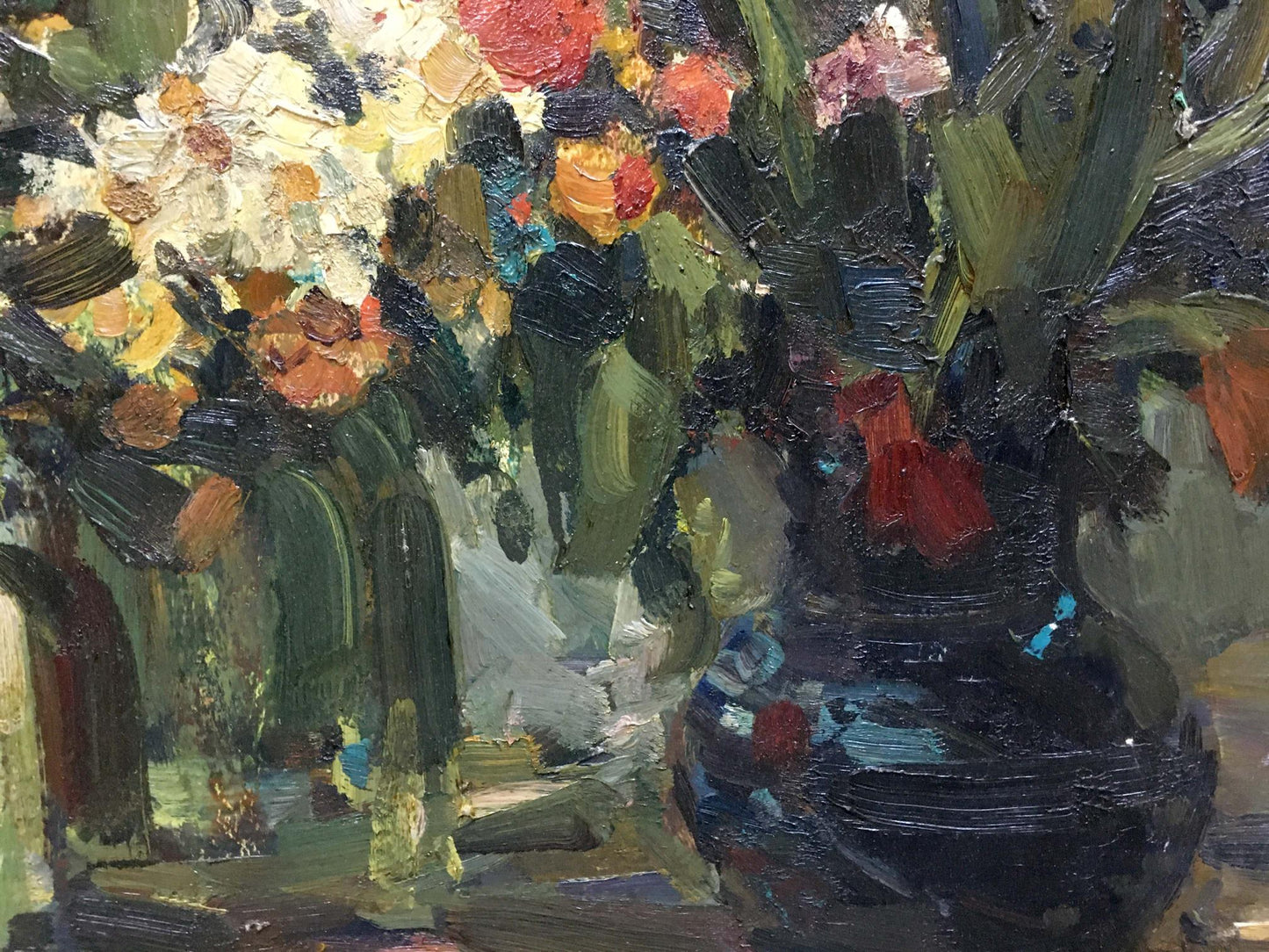 Oil painting Flowers in water Bezugly Daniil Ivanovich