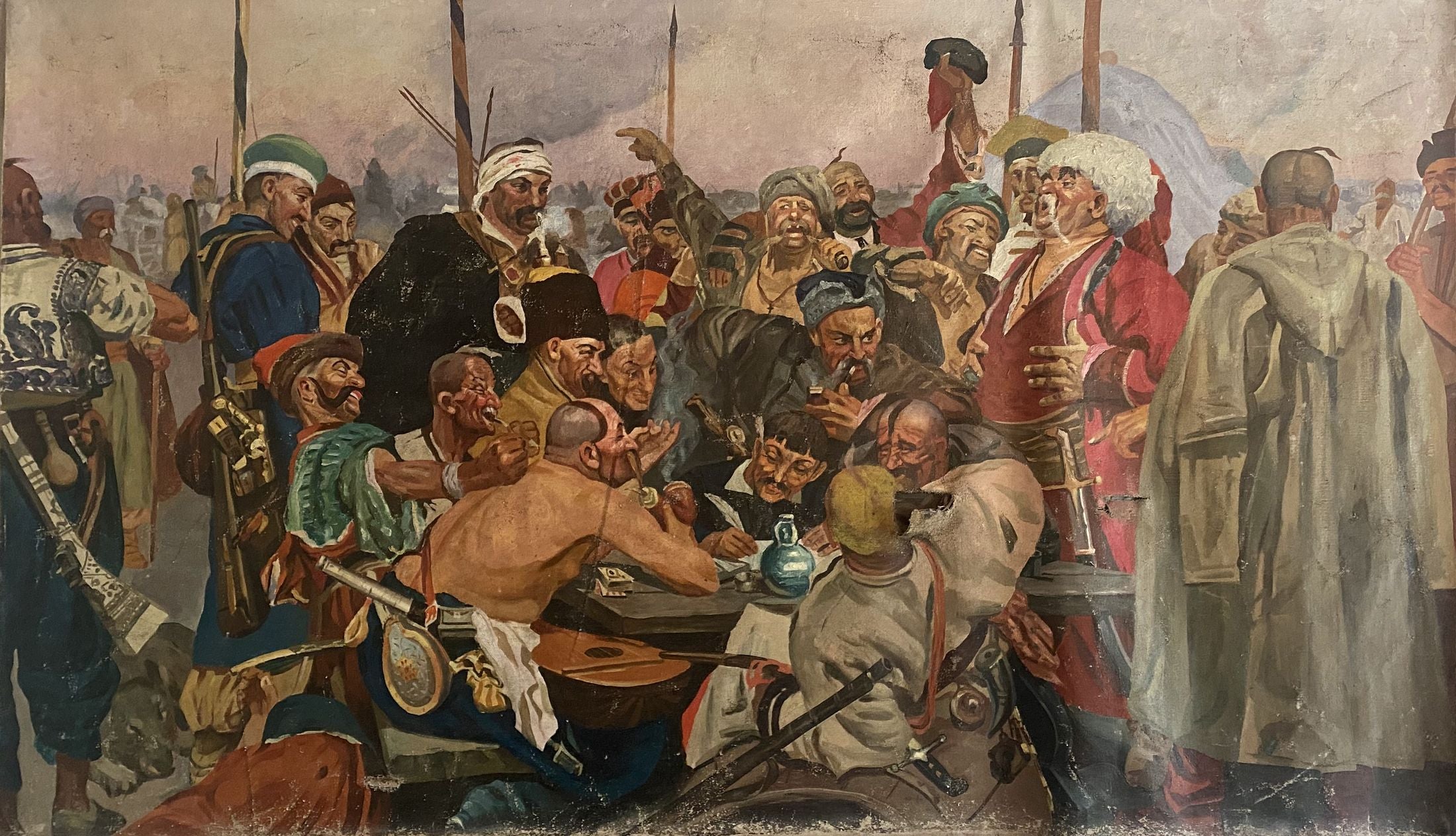 Oil painting Letter from the Cossacks to the Turkish Sultan Unknown artist