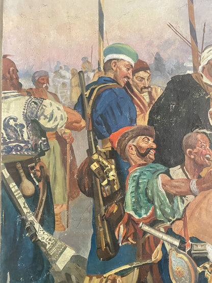 Oil painting Letter from the Cossacks to the Turkish Sultan Unknown artist