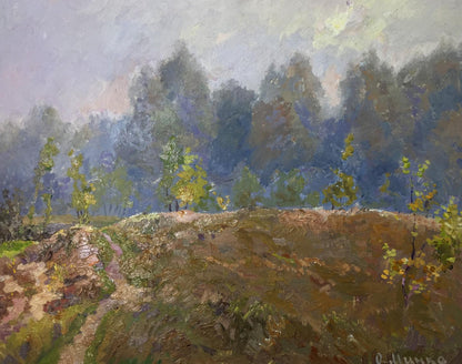 Oil painting Misty morning Alexander Fedorovich Mynka