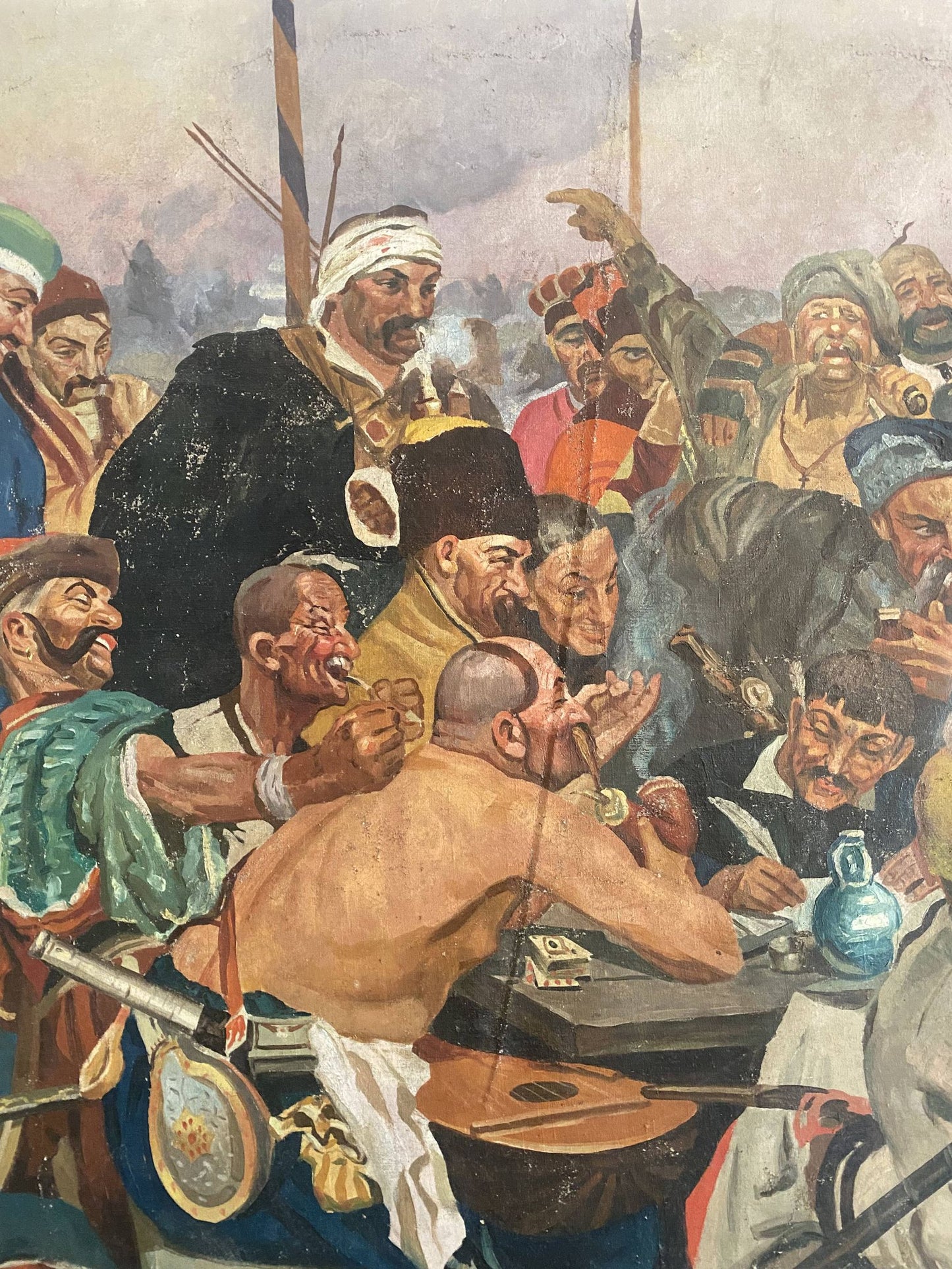 Oil painting Letter from the Cossacks to the Turkish Sultan Unknown artist