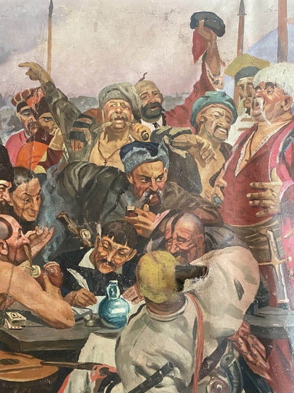 Oil painting Letter from the Cossacks to the Turkish Sultan Unknown artist
