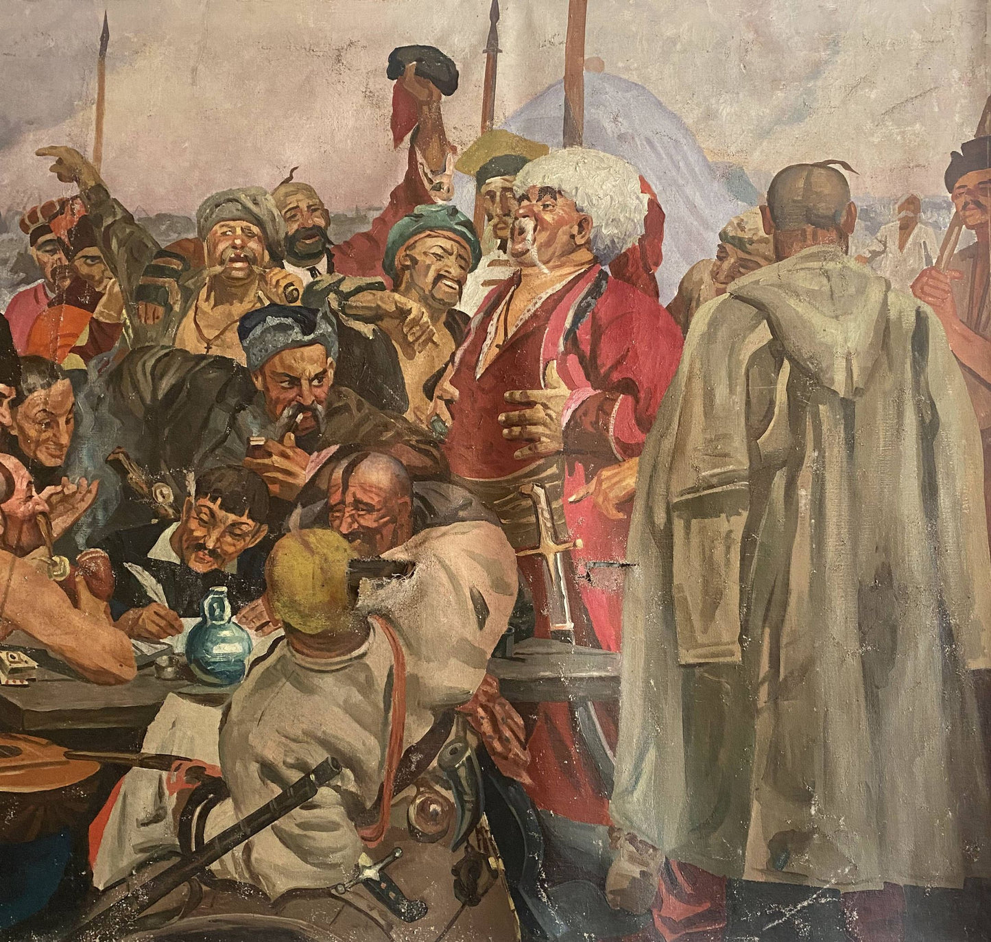 Oil painting Letter from the Cossacks to the Turkish Sultan Unknown artist