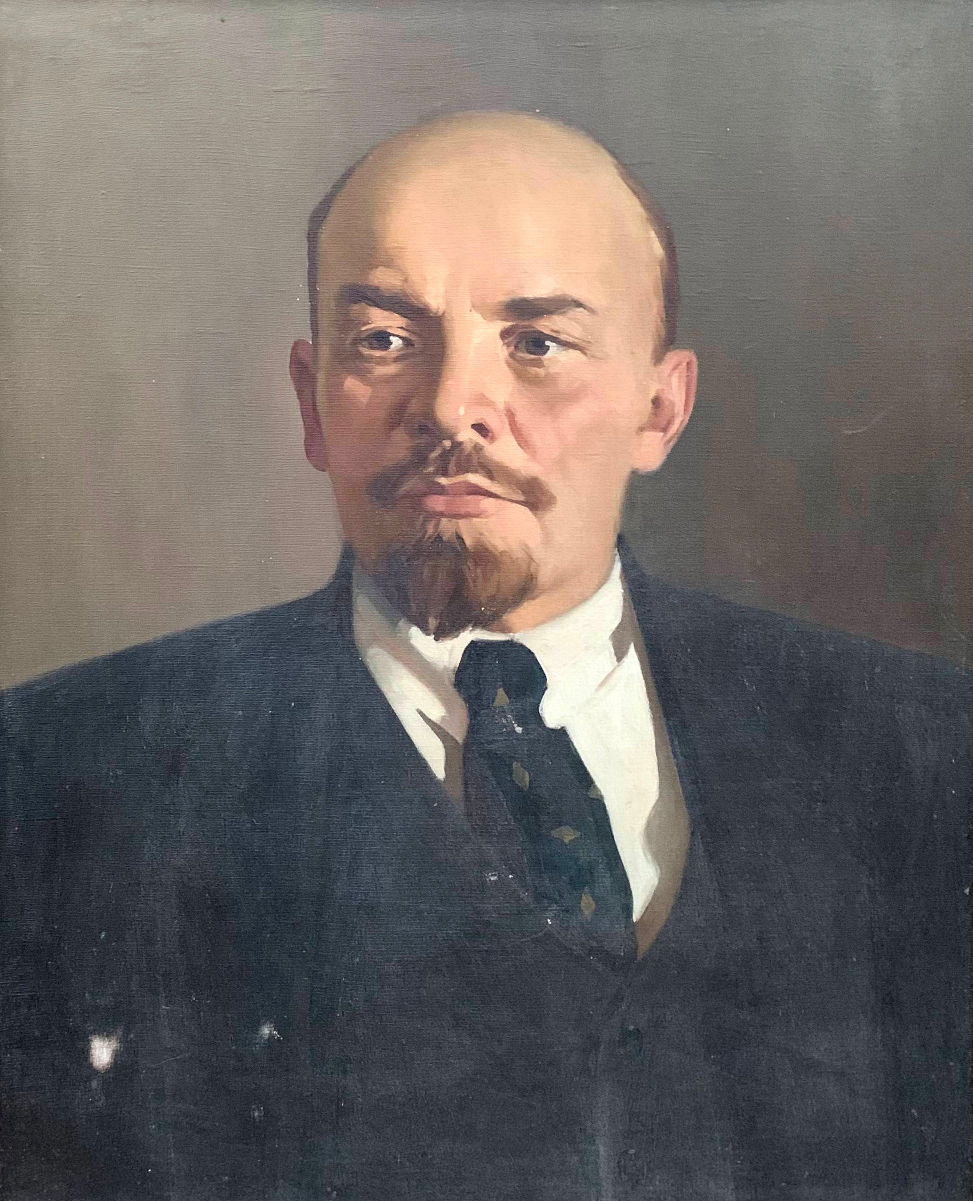 oil portrait Lenin