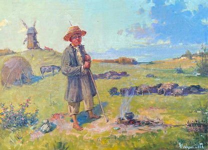 Oil painting Shepherd Nestor Mitrofanovich Kizenko