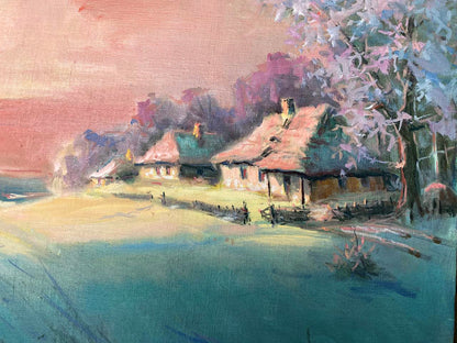 Oil painting Frosty Nestor Mitrofanovich Kizenko
