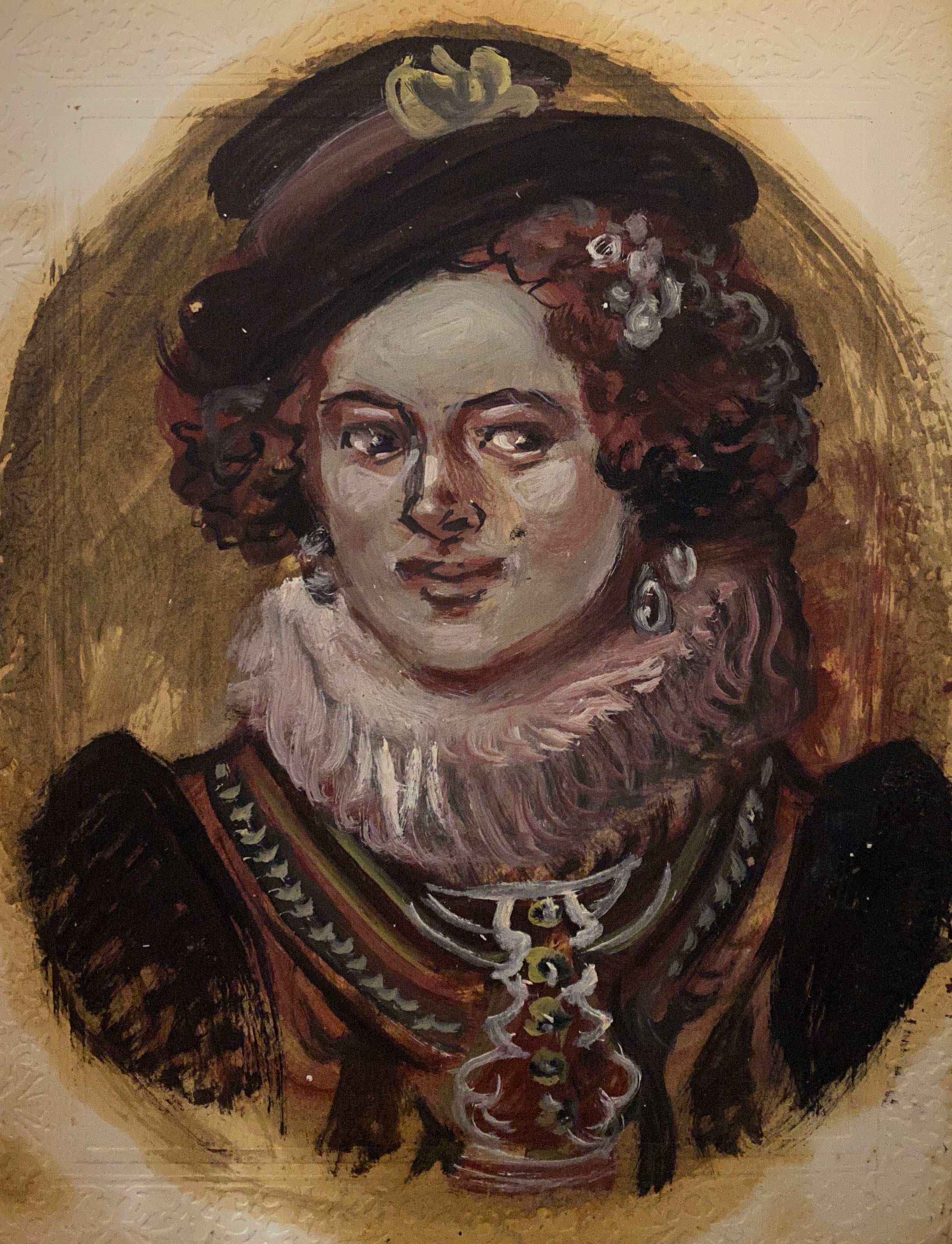 Oil painting Madeleine Alexander Arkadievich Litvinov