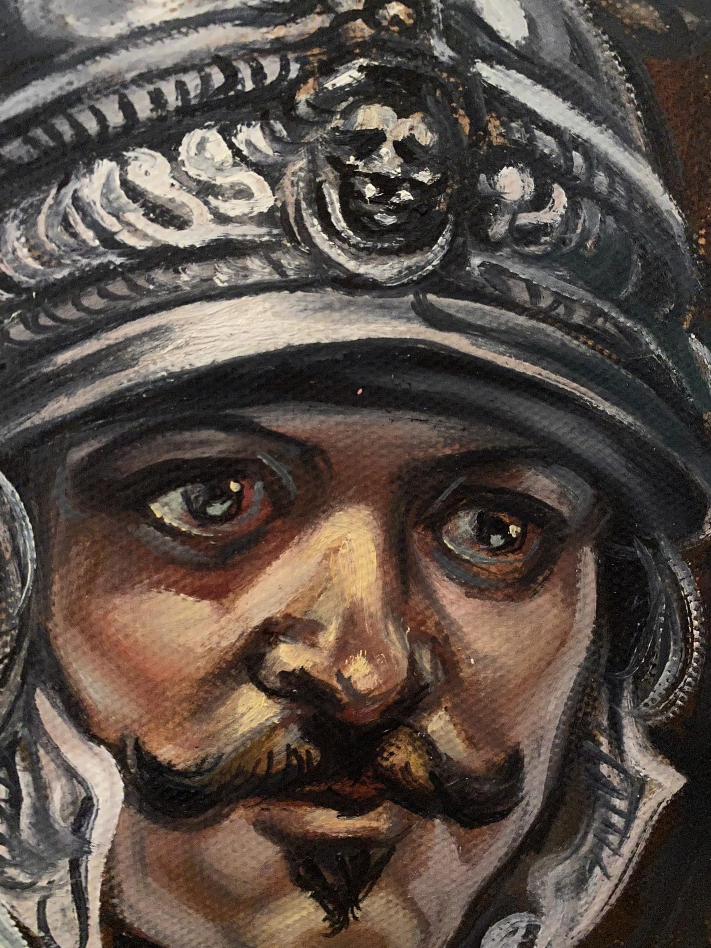 Oil painting Series of paintings "Warrior headsIII" Alexander Arkadievich Litvinov