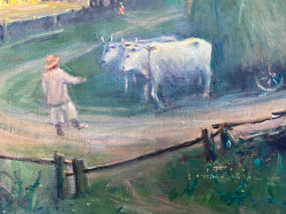 Oil painting From the haystack Nestor Mitrofanovich Kizenko