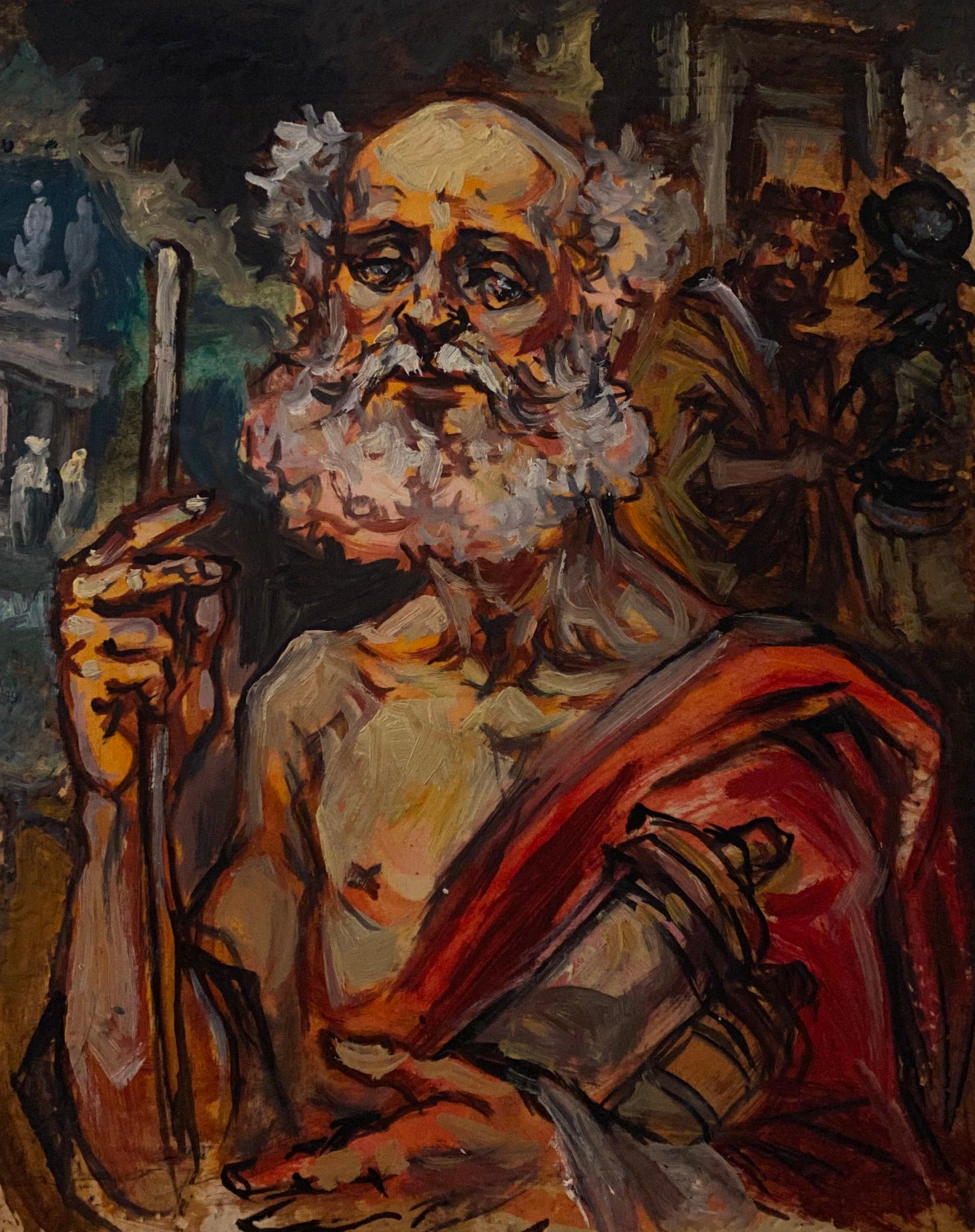Oil painting Diogenes Alexander Arkadievich Litvinov