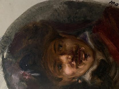 Oil painting Portrait of a Bard Alexander Litvinov