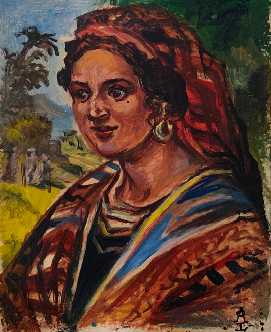 Oil painting Gypsy Alexander Arkadievich Litvinov