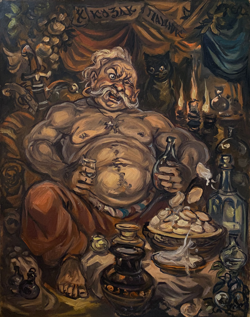Oil painting Kozak Patsyuk Alexander Arkadievich Litvinov