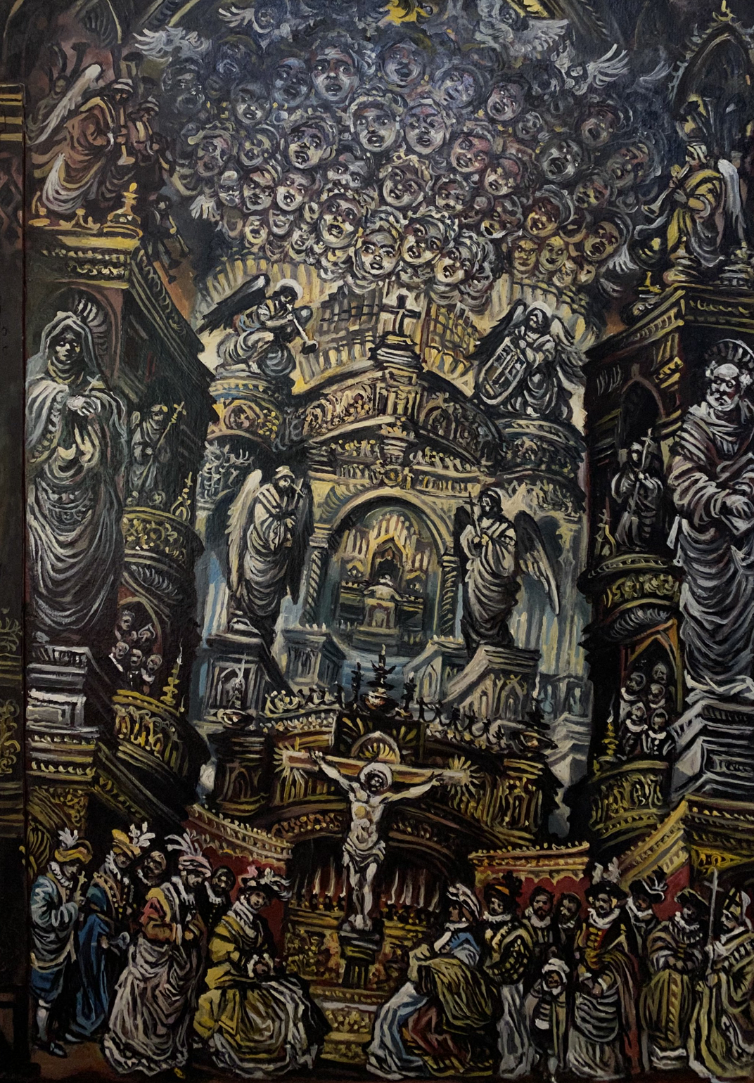 Oil painting Requiem Alexander Arkadievich Litvinov