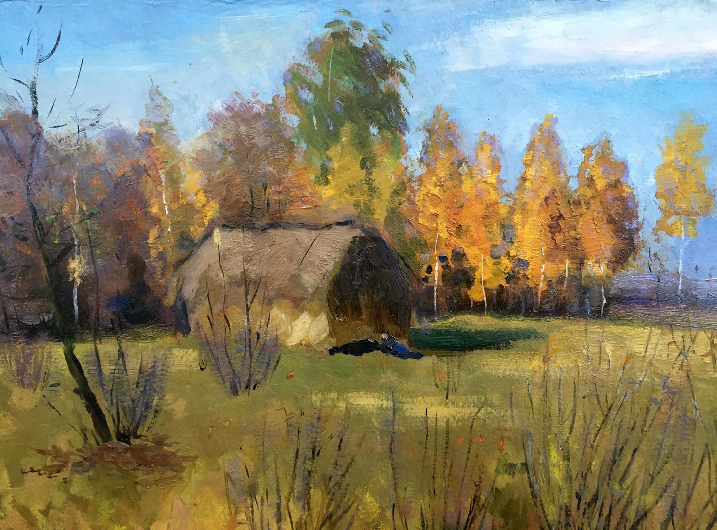 Oil painting Autumn landscape Tsyupka Ivan Kirillovich