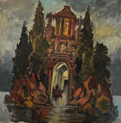 Oil painting Fantasy Alexander Arkadievich Litvinov