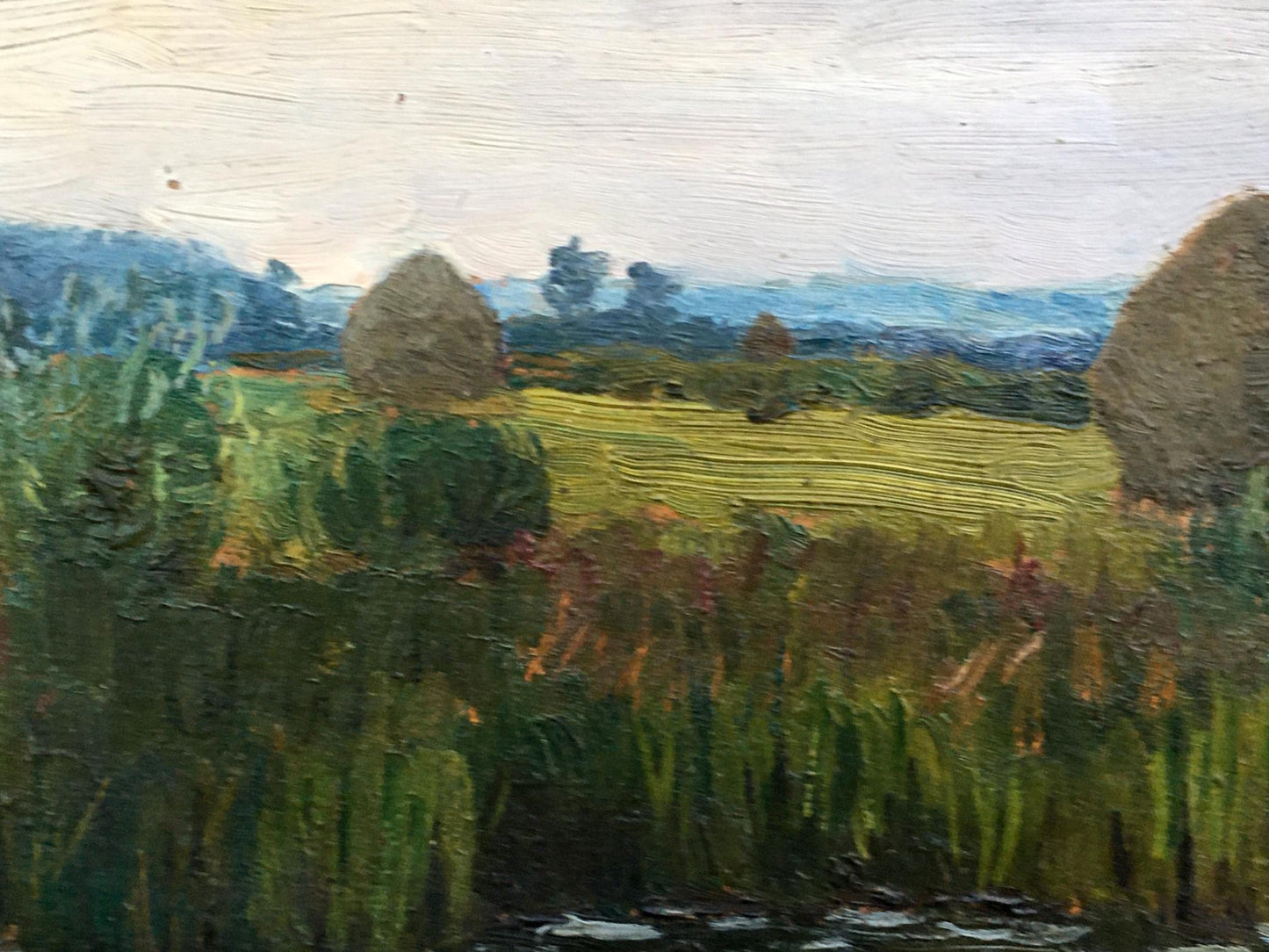 Oil painting Evening landscape Tsyupka Ivan Kirillovich