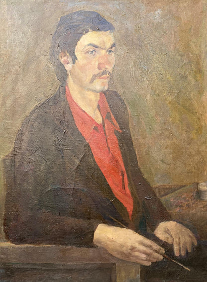 Oil painting Portrait of a man Benfialov