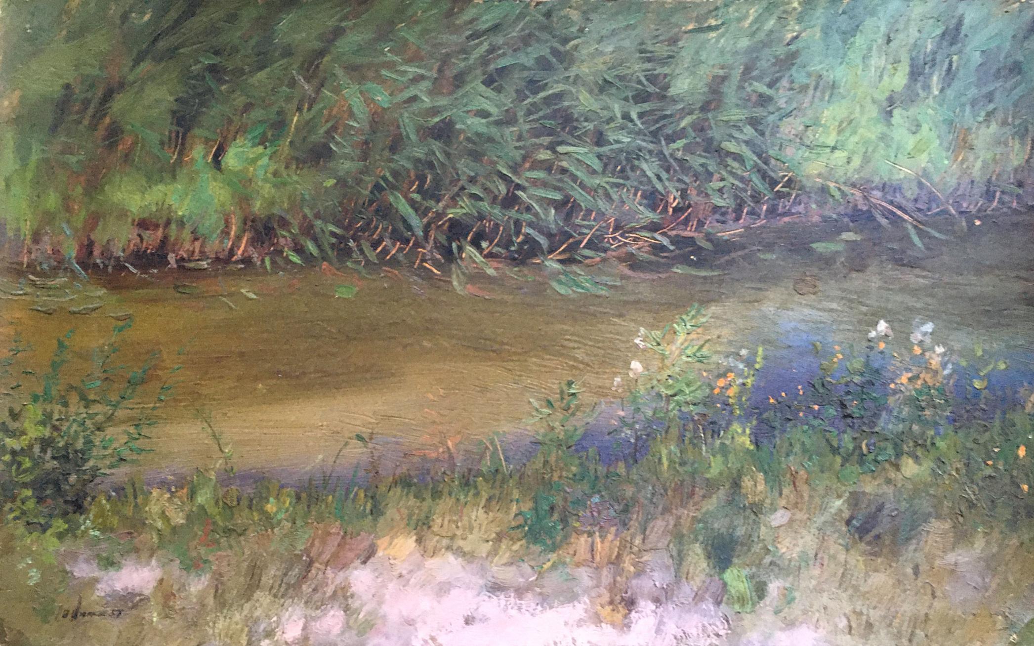 Oil painting Swamp Tsyupka Ivan Kirillovich