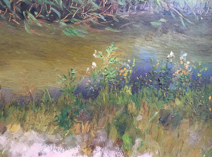 In oil, Ivan Kirillovich Tsyupka illustrates the atmosphere of a swamp