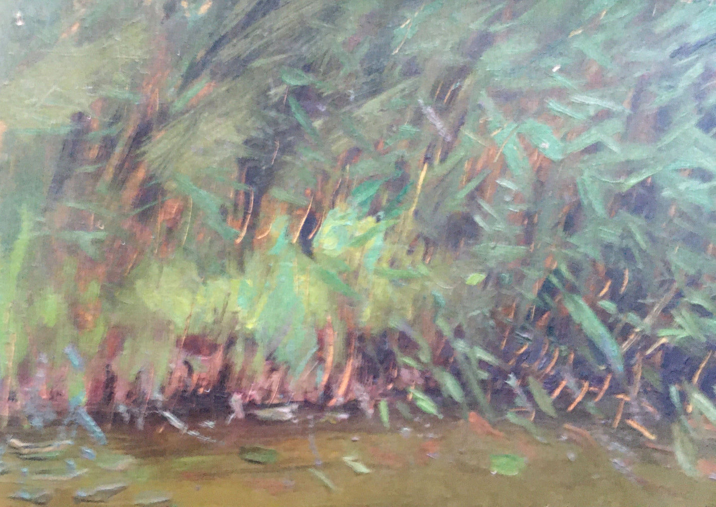 Ivan Kirillovich Tsyupka's oil artwork portrays the mysterious allure of a swamp