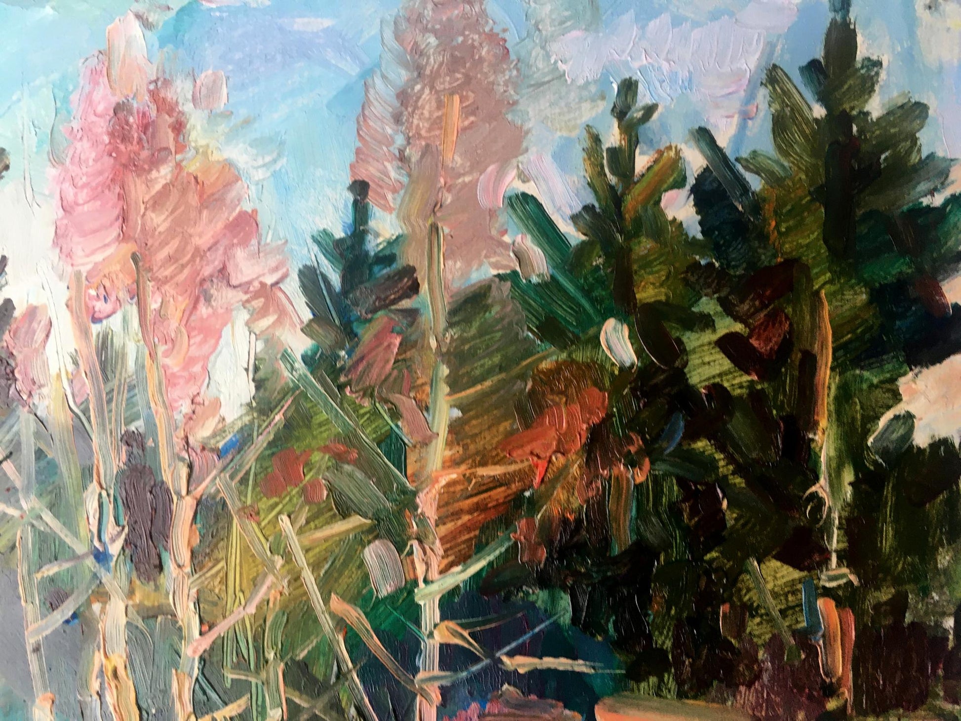 oil painting forest