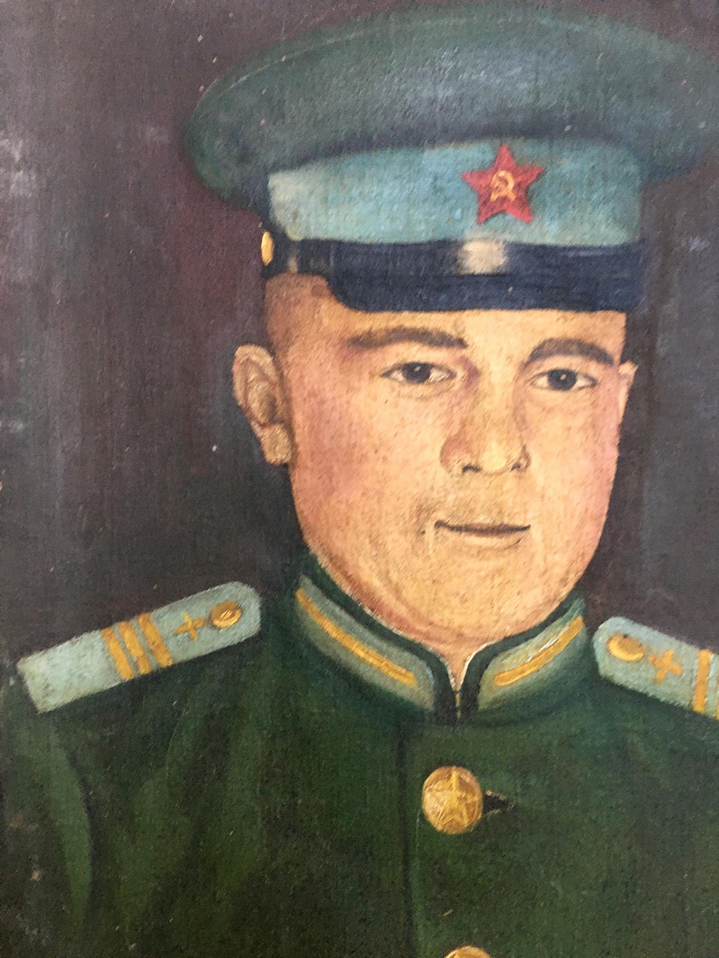 Oil painting Soldier portrait Ivanenko Vladimir Mikhailovich