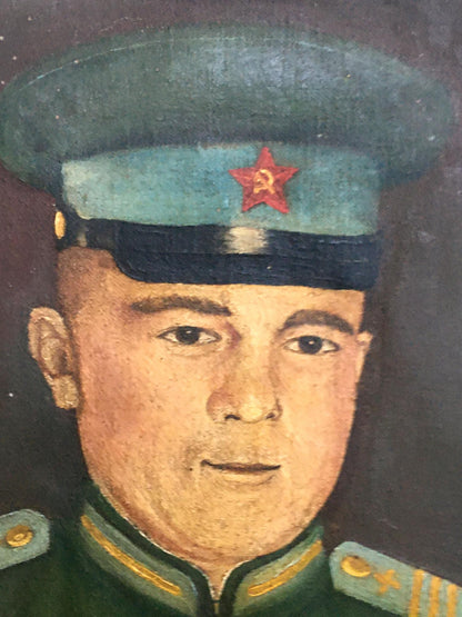 Oil painting Soldier portrait Ivanenko Vladimir Mikhailovich