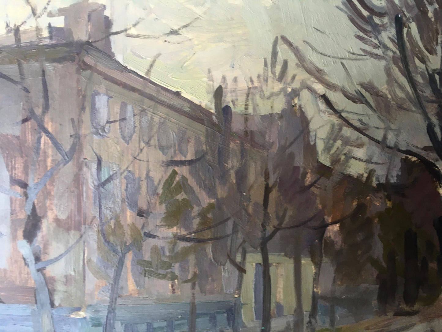 Oil painting Urban landscape Peter Dobrev