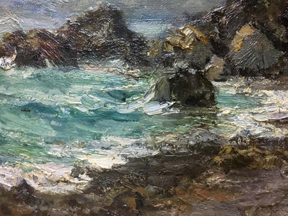 Oil painting Coastal view depicted by Ivan Filippovich Titov