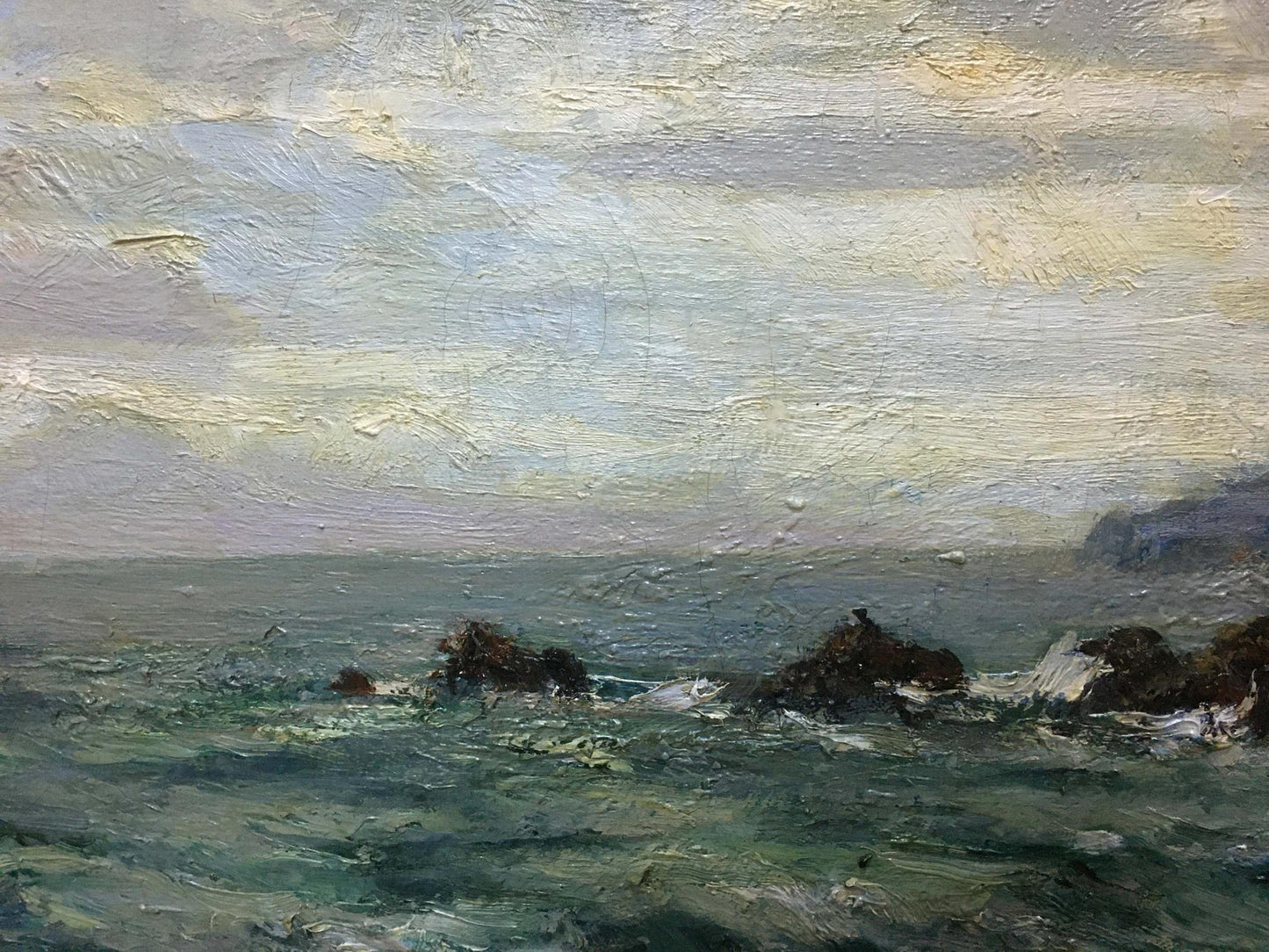Oil painting Maritime vista captured by Ivan Filippovich Titov