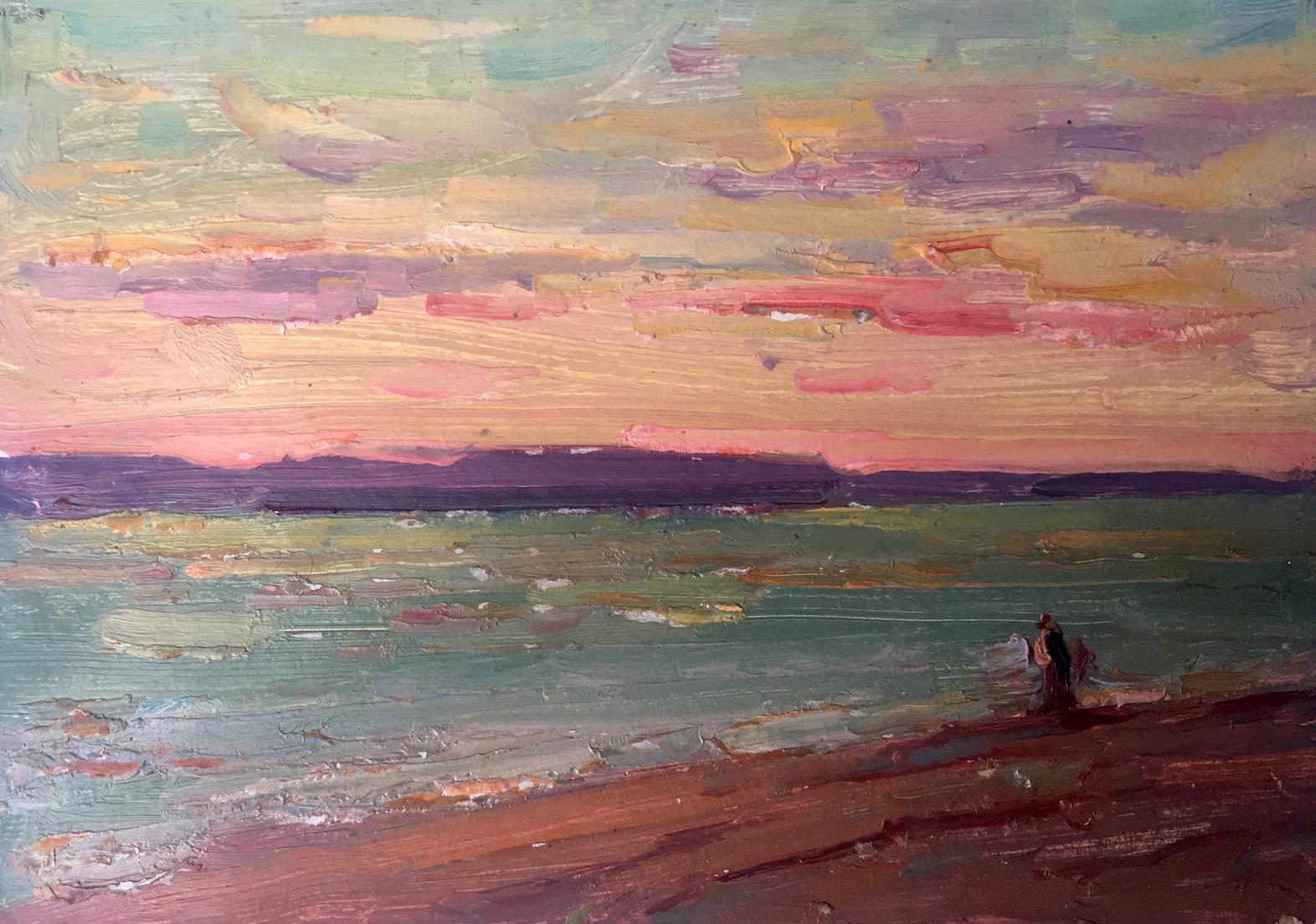 Oil painting Sunset Peter Dobrev