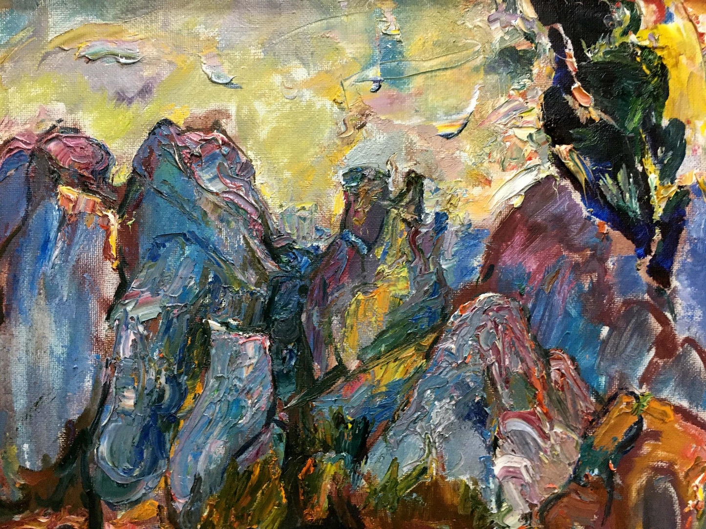 Oil painting In the bay V. Lebedeva