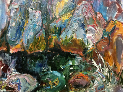Oil painting In the bay V. Lebedeva
