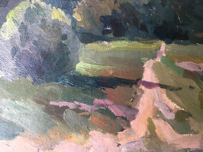 Oil painting Forest landscape Peter Dobrev