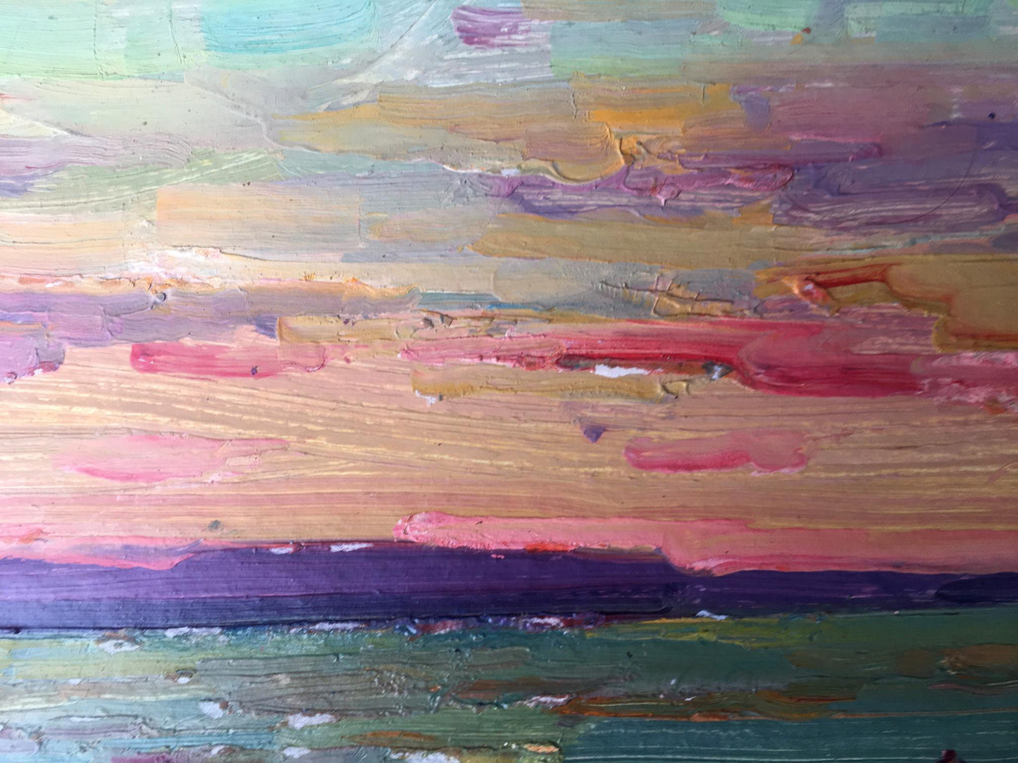 Oil painting Sunset Peter Dobrev