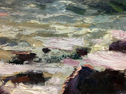 Oil painting Impending storm S. Sokolov