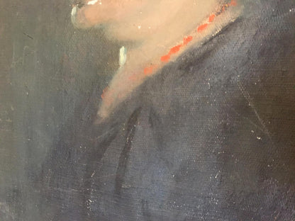 Oil painting Portrait of a woman Leonid Mikhailovich Stil'