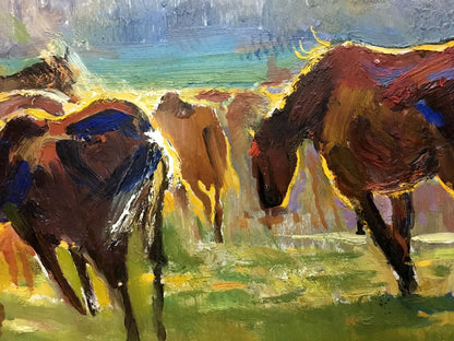 Oil painting Horse portrait Unknown artist