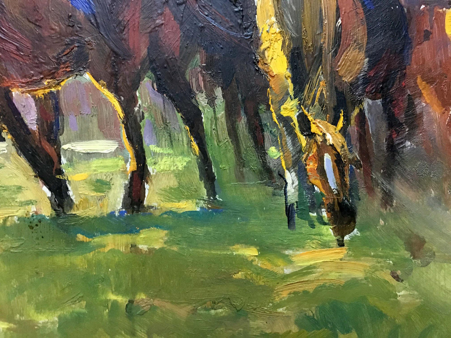 Oil painting Horse portrait Unknown artist
