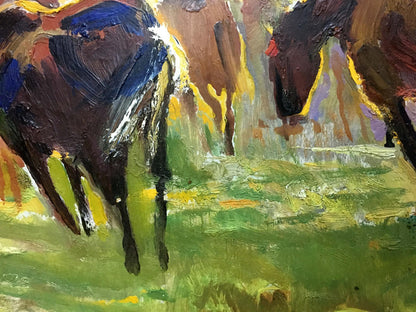 Oil painting Horse portrait Unknown artist