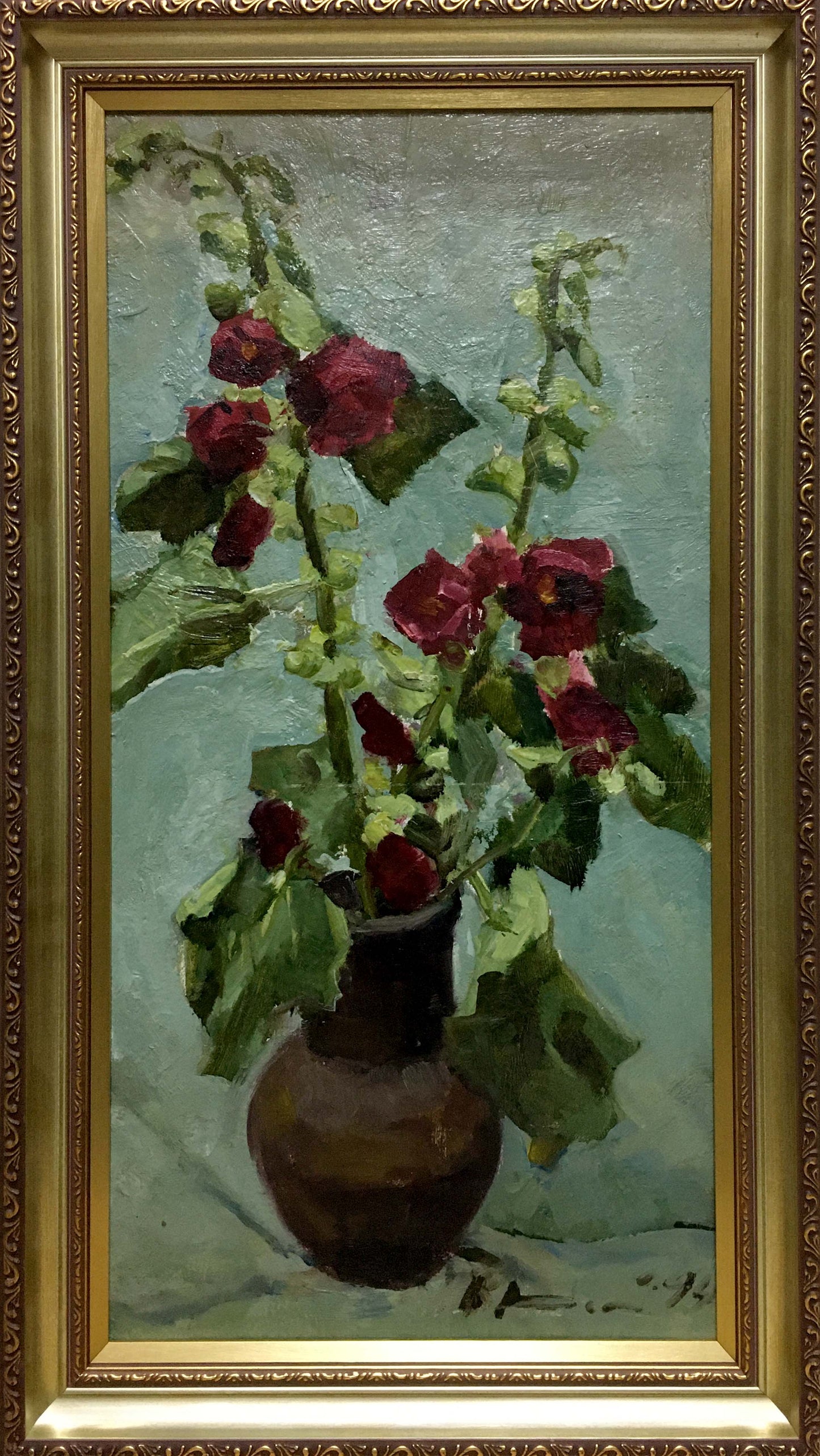 Oil painting Roses Vol'skiy Petr Dmitriyevich