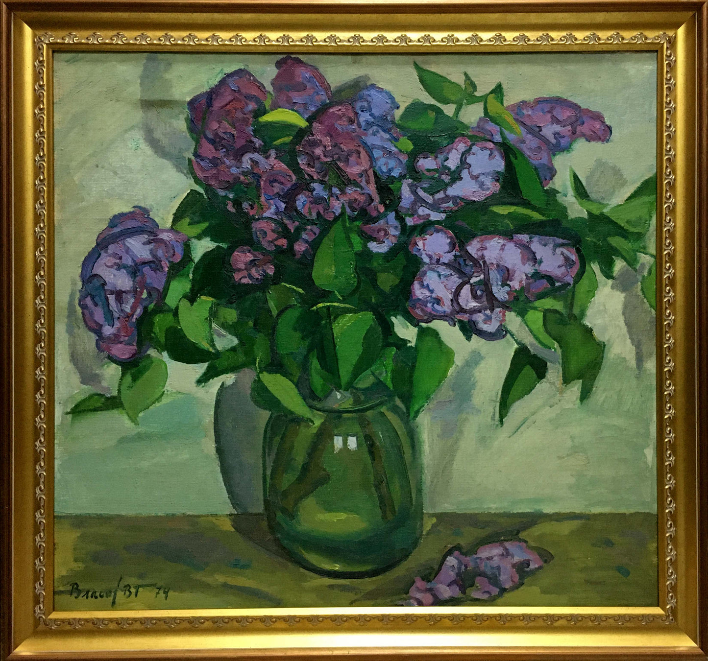 Oil painting Lilac Vlasov Vladimir Grigorievich