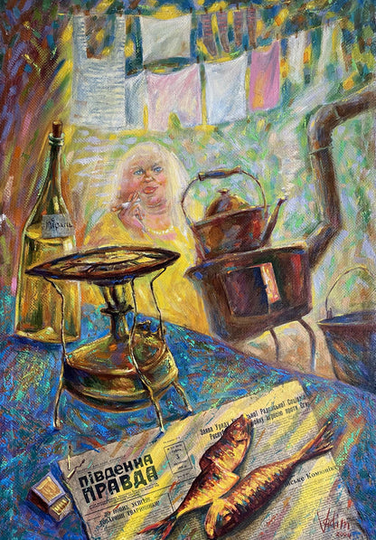 Oil painting Communal Pustil'nik Vadim